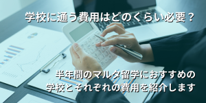 学校に通う費用はどのくらい必要？