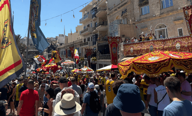 セントジュリアンでのお祭りの様子